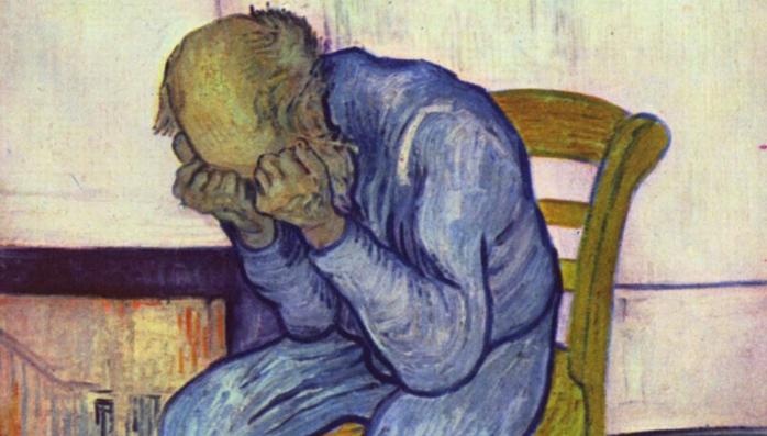 При дереализации все вокруг воспринимается измененным, странным, чужим, застывшим и неживым. Иллюстрация: фрагмент картины Ван Гога «На пороге вечности», 1890