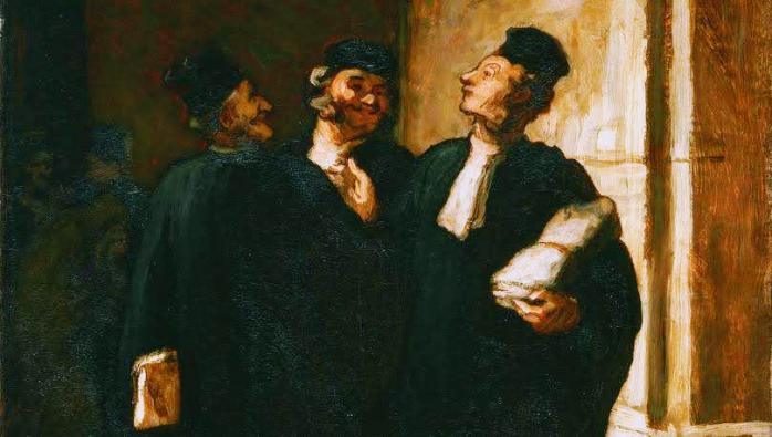 Троє юристів. Оноре Дом'є, 1855
