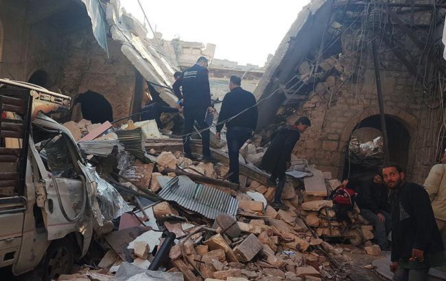 Последствия бомбардировки в Сирии. Фото: who.int 