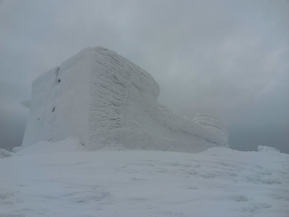 Фото: Видимість на горі Піп Іван Чорногірський, 8 лютого