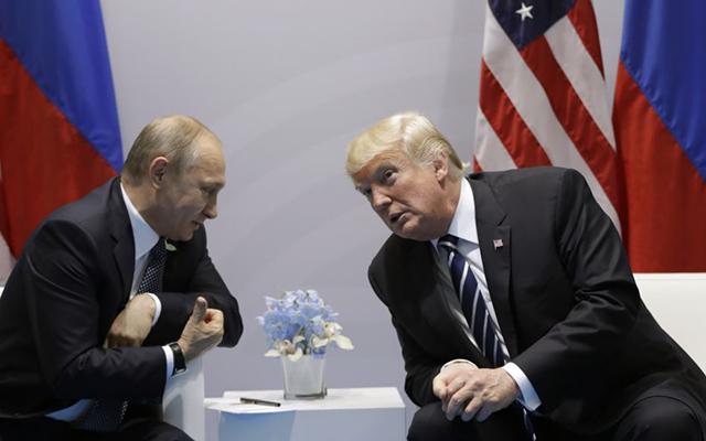 Трамп та Путін. Фото: Голос Америки
