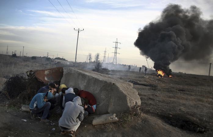 Столкновения в секторе Газы. Фото: ТАСС