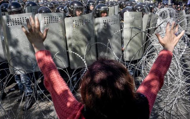 Протести в Єревані. Фото: Sputnik Вірменія