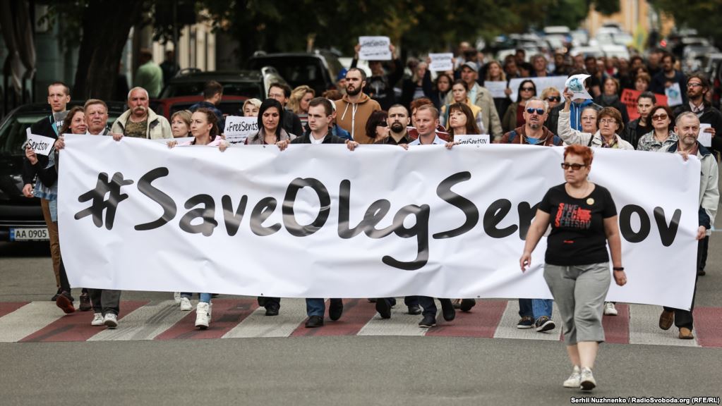 Акція на підтримку Сенцова в Києві, фото: «Радіо Свобода»