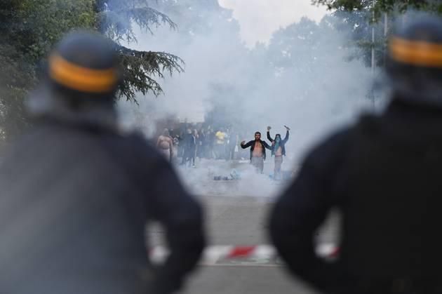Столкновения во Франции. Фото: Ouest-France