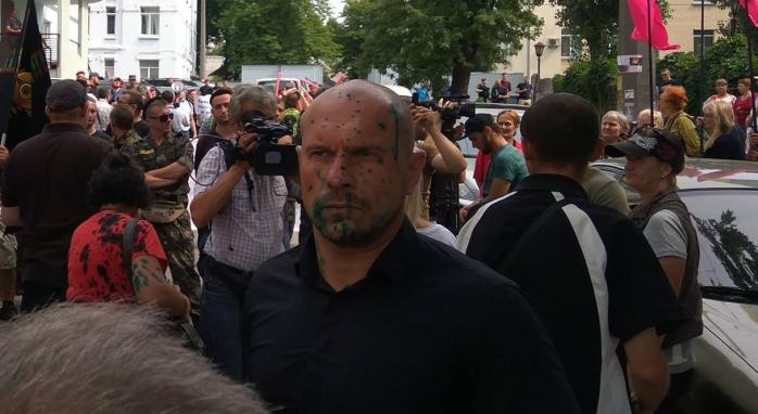 Илья Кива после нападения, фото: «Центр противодействия коррупции»
