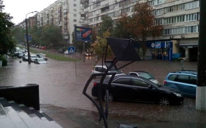 Непогода в Киеве. Фото: Facebook