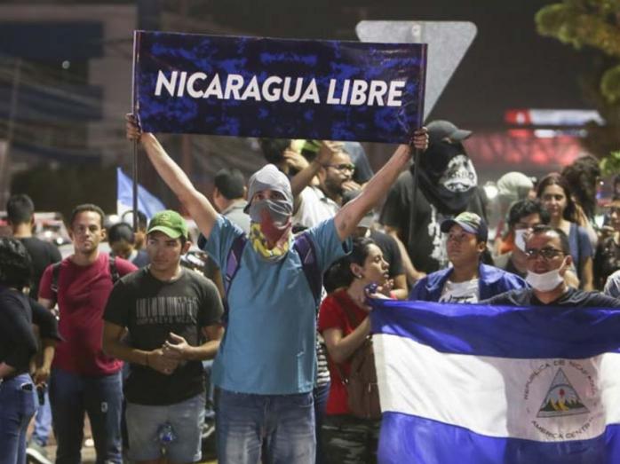 Акция протеста в Никарагуа, фото: Debate