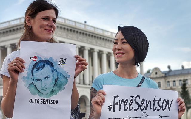 Акция в поддержку Сенцова. Фото: flickr.com