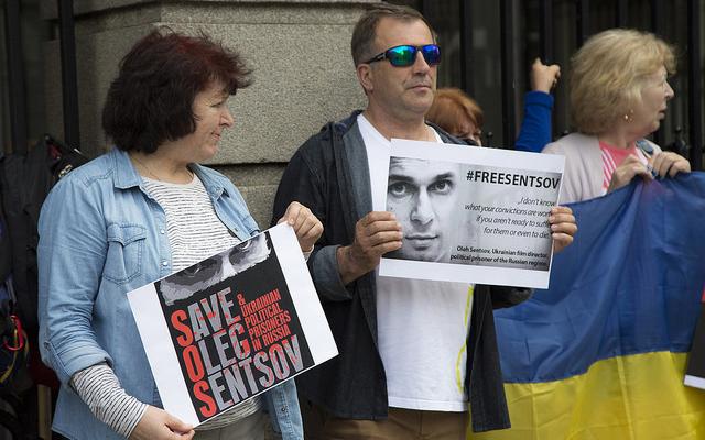 Акция в поддержку Сенцова. Фото: flickr.com