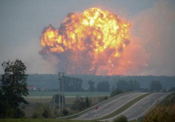 Взрывы в Ичне. Фото: ТСН