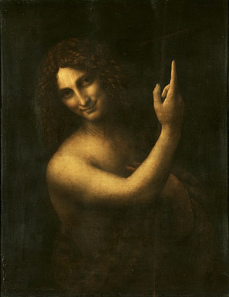 Картина Лернардо да Вінчі «Іван Хреститель», фото: «Вікіпедія» 