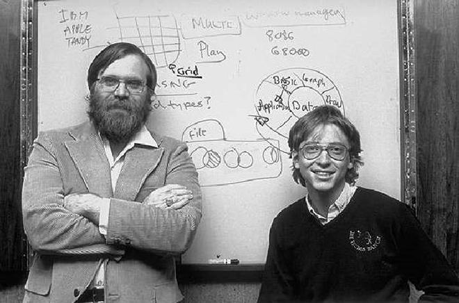 Пол Аллен (слева) и Билл Гейтс в молодости, фото: 24СМИ