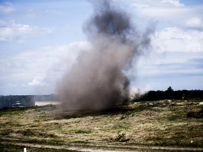 Взрыв на полигоне. Фото: UA.News