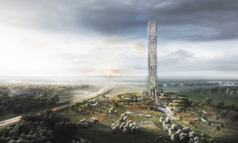 Так будет выглядеть самый высокий небоскреб в Западной Европе. Фото: New Atlas