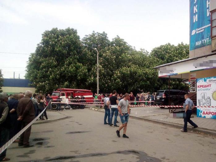 Взрыв гранаты в городе Марганец. Фото: Нацполиция