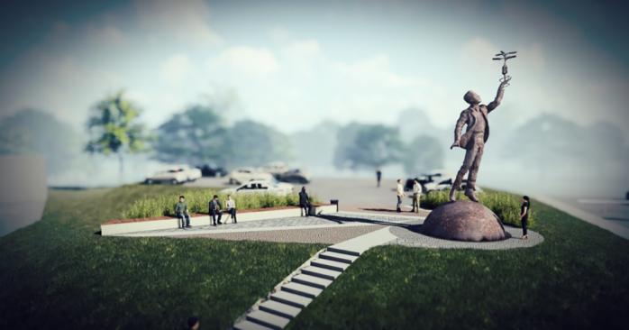 Макет памятника Сикорскому. Фото «Кличко-мэр» в Facebook