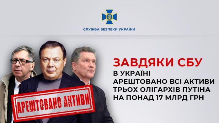 СБУ говорит об аресте всех активов олигархов рф - в списке "Киевстар" и "Моршинская"