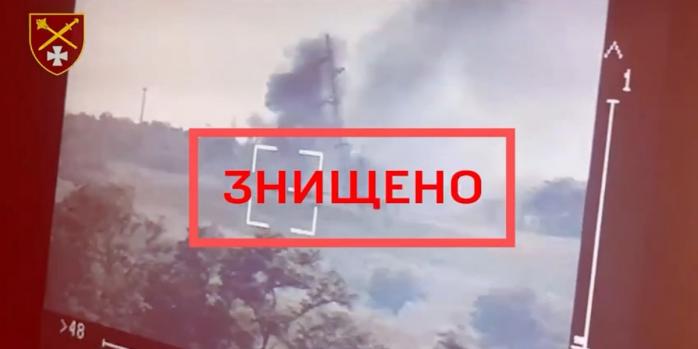 Знищення російського танку, скріншот відео