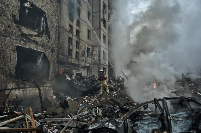 Патрульні показали перші хвилини після вибухів у Києві 