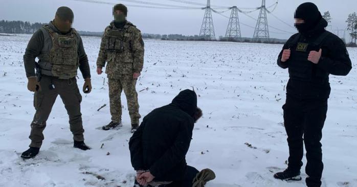Задержали «вагнеровца» в Ровенской области. Фото: СБУ