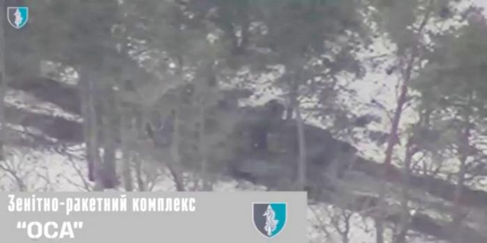 Уничтожение российского зенитно-ракетного комплекса, скриншот видео