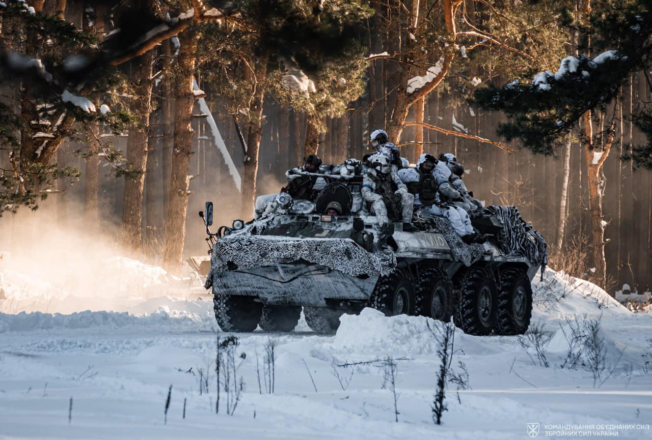 Українські військові на півночі. Фото: командування Об’єднаних сил