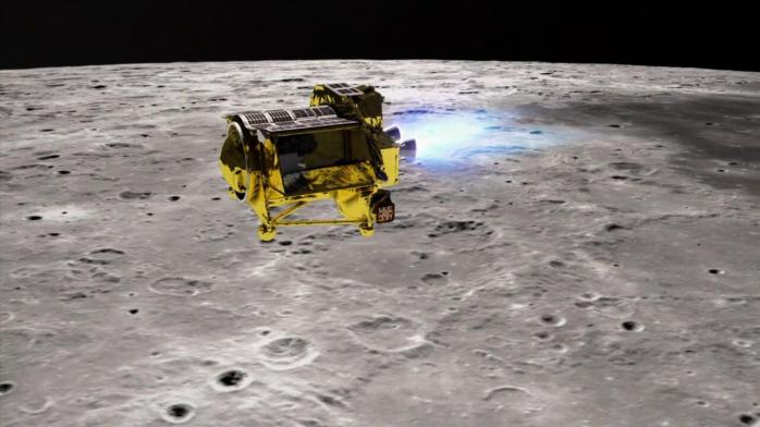 Японський місячний модуль уткнувся носом у ґрунт при приземленні