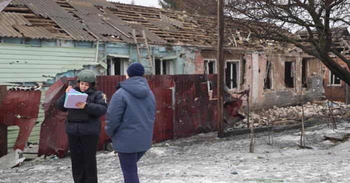 Рашисты 27 января обстреляли ряд населенных пунктов Харьковщины, фото: МВД