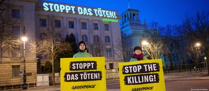 Під час акції Greenpeace, фото: DW