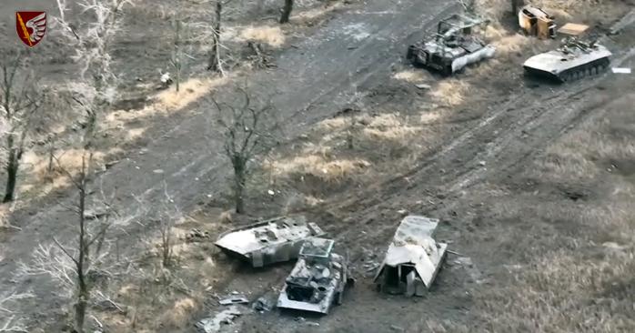 Десантники ЗСУ знищили колони російської техніки. Фото: 