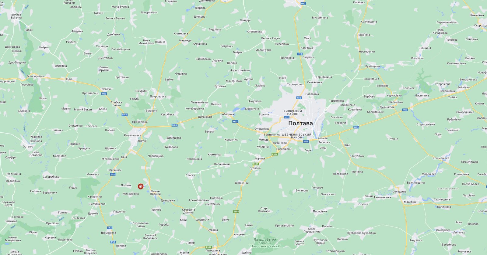 Землетрус зафіксували на Полтавщині. Карта: Головний центр спеціального контролю