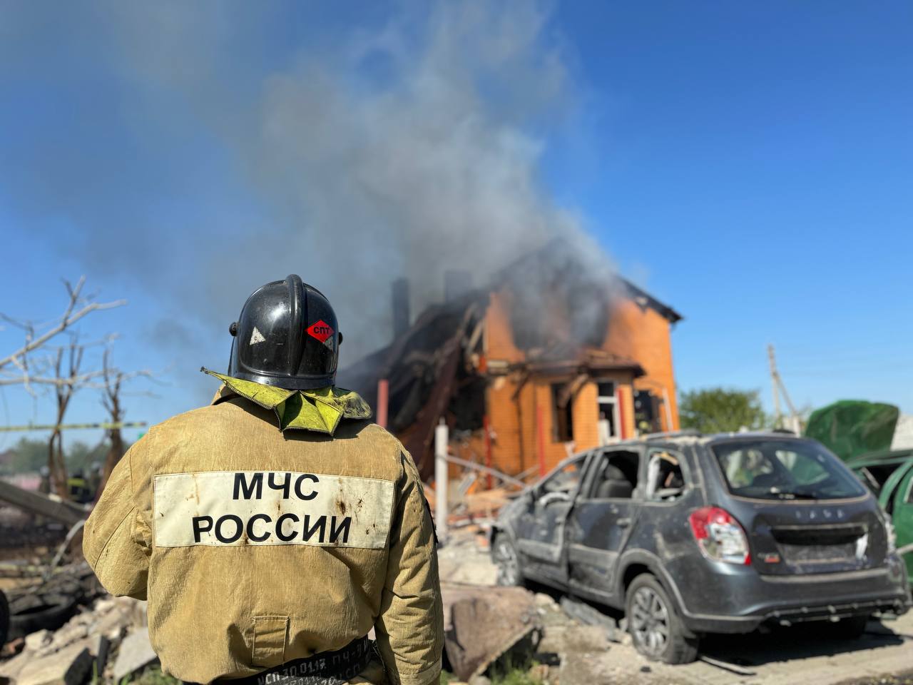 Руйнування у Бєлгороді. Фото: місцеві пабліки