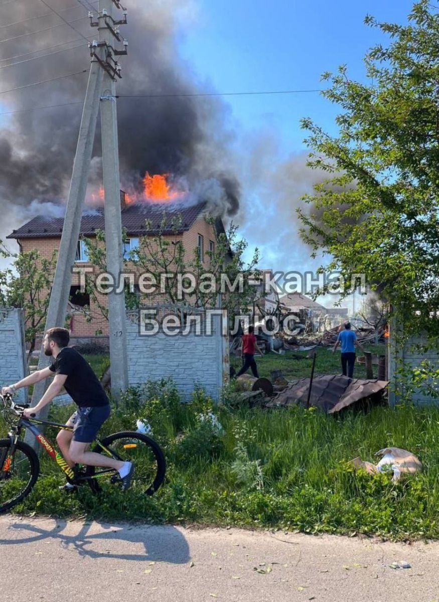 Руйнування у Бєлгороді. Фото: місцеві пабліки