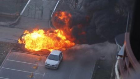 В Киеве сегодня взорвался внедорожник