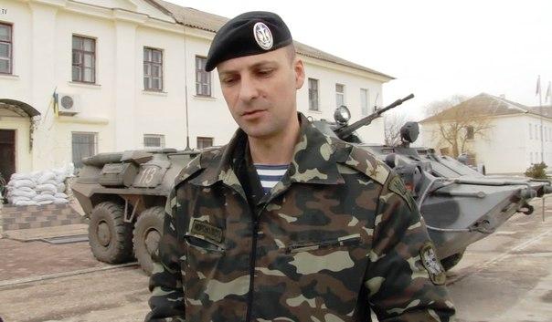 На фото: командир Феодосийского батальона морской пехоты Дмитрий Делятицкий