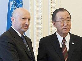 Турчинов зовет миротворцев ООН на борьбу с террористами на Донбассе
