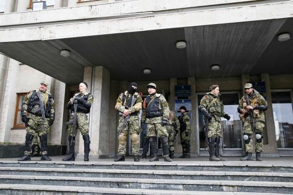 В Красноармейске сепаратисты покинули райотдел милиции