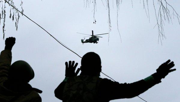 В Славянске террористы сбили еще один украинский вертолет
