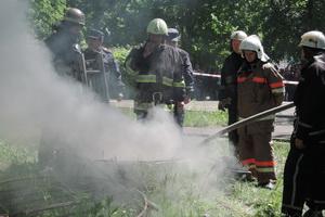 Пожарные смогли потушить огонь возле телебашни в Киеве (ФОТО)