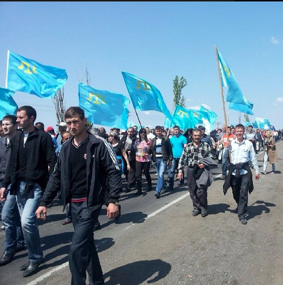 В Крыму 49 крымских татар оштрафованы за акцию на границе с Украиной