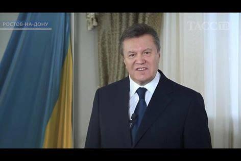 Янукович записал новое выступление на тему событий в Украине (ВИДЕО)