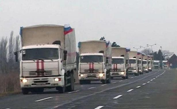 В МВД подсчитали, сколько продуктов привезли на Донбасс конвои из России