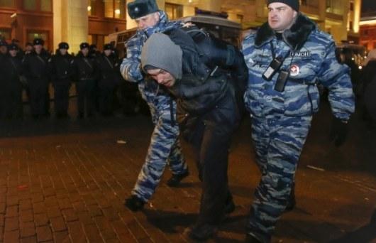 В Москве среди арестованных на 15 суток демонстрантов есть украинец