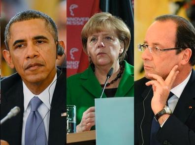 Обама, Меркель, Олланд и Кэмерон обсудили войну на Донбассе