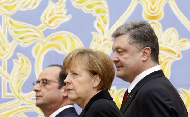 Олланд, Меркель, Порошенко и Путин призвали к соблюдению перемирия