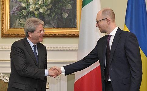 Яценюк надеется, что Италия будет инвестировать в украинскую энергетику