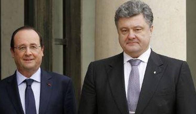 Порошенко и Олланд в Германии обсуждают Донбасс