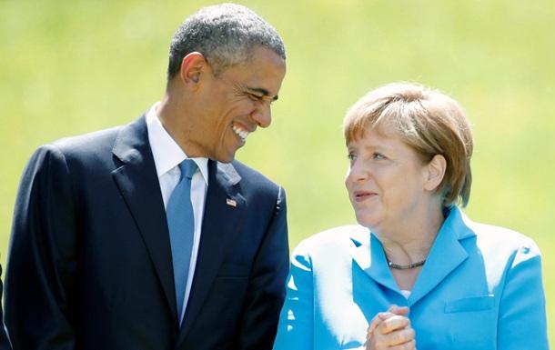 Обама и Меркель решили продолжить санкционное давление на Москву