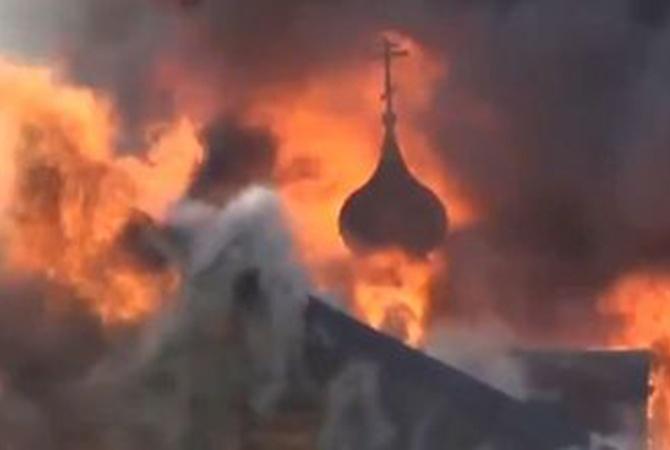 Во Львовской области сгорела церковь XVIII века